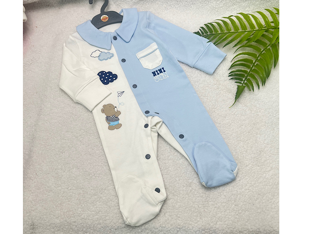 سرهمی جورابدار نوزادی طرح خرس نی نی سان nini sun