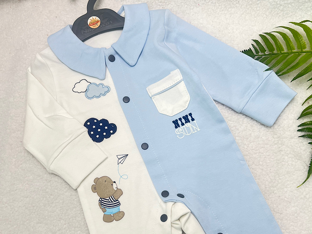 سرهمی جورابدار نوزادی طرح خرس نی نی سان nini sun