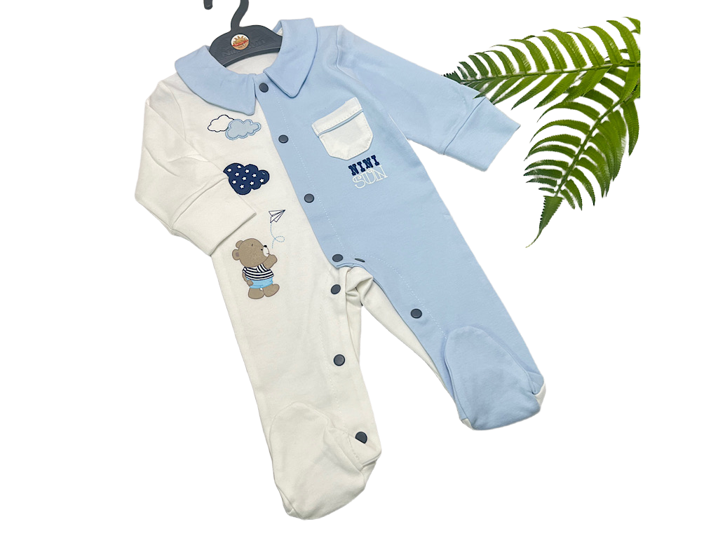 سرهمی جورابدار نوزادی طرح خرس نی نی سان nini sun