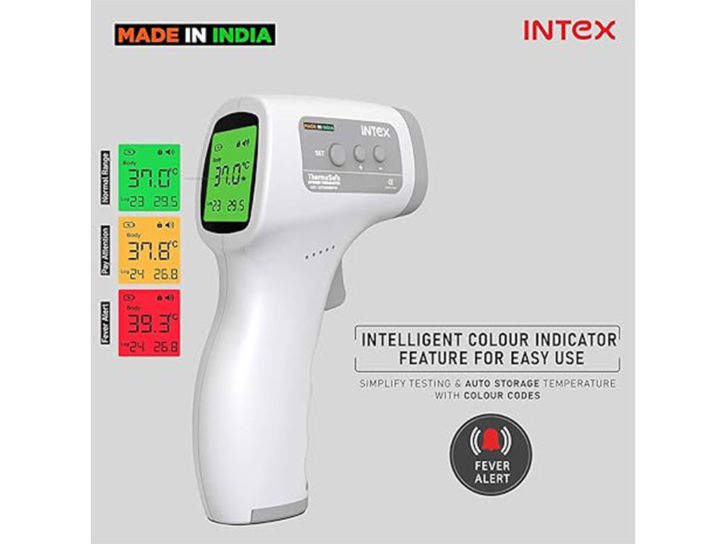 تب سنج دیجیتال لیزری intex