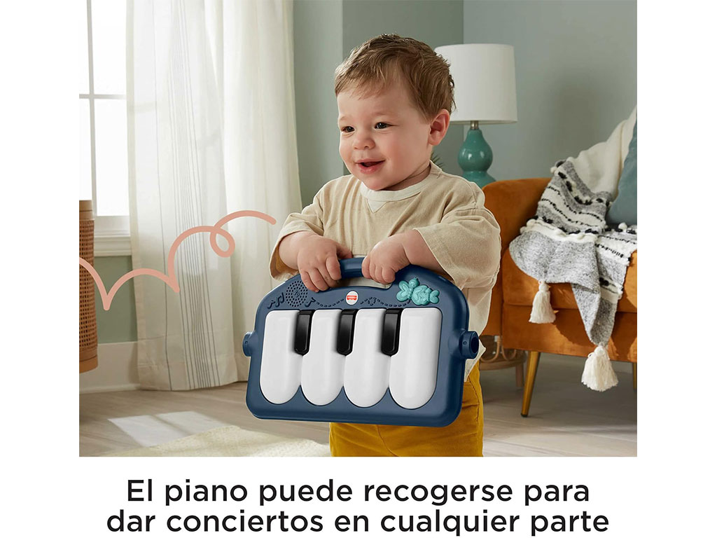 تشک بازی نوزادی موزیکال دارای پیانو طرح حیوانات و جنگل