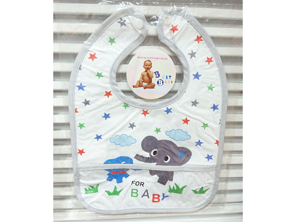 پیشبند نوزادی جیب دار طرح حیوانات