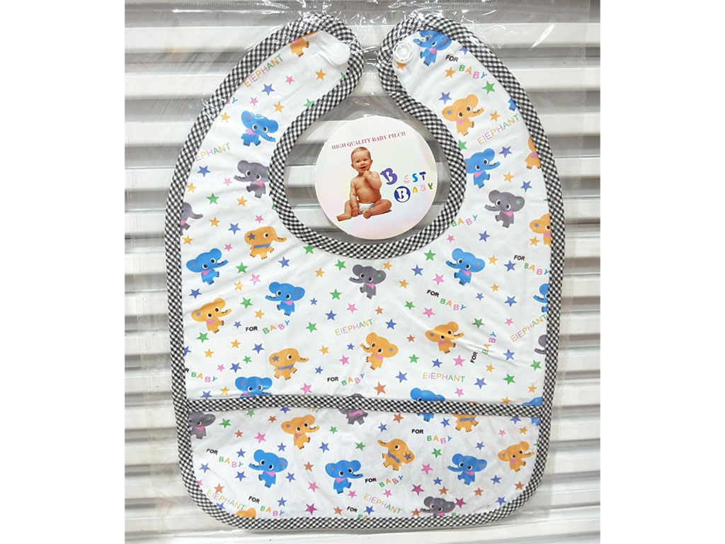 پیشبند نوزادی جیب دار طرح حیوانات