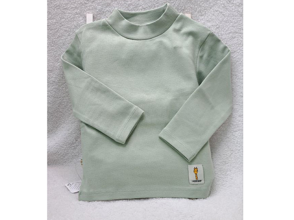 بلوز  نوزادی و کودک یقه سه سانت سبز  آی نور   I noor