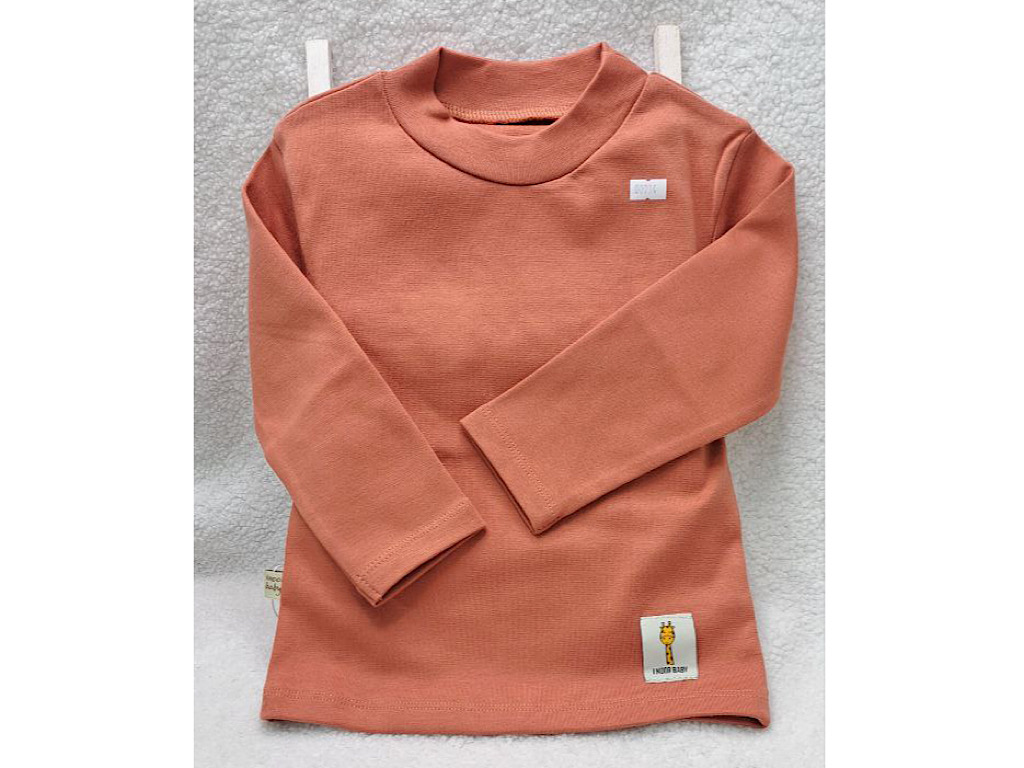 بلوز  نوزادی و کودک یقه سه سانت آجری آی نور   I noor