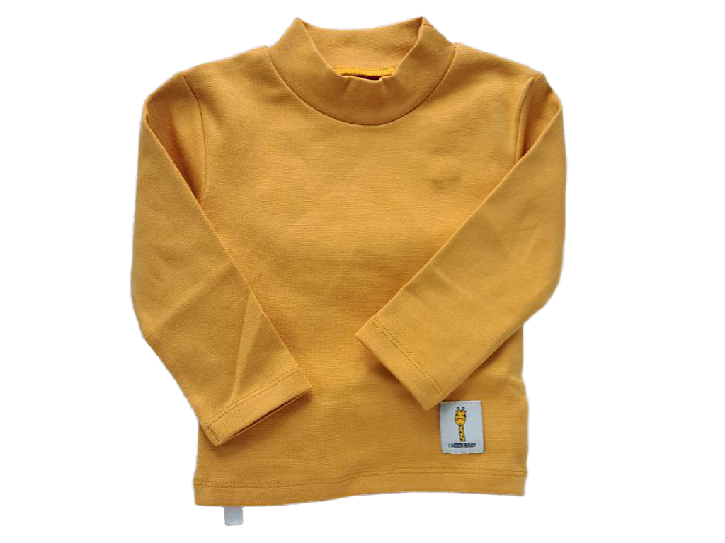 بلوز  نوزادی و کودک یقه سه سانت خردلی آی نور   I noor