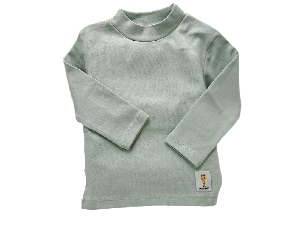 بلوز  نوزادی و کودک یقه سه سانت سبز  آی نور   I noor