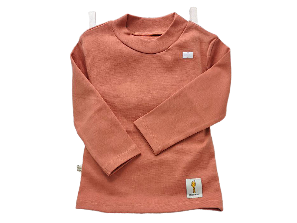 بلوز  نوزادی و کودک یقه سه سانت آجری آی نور   I noor