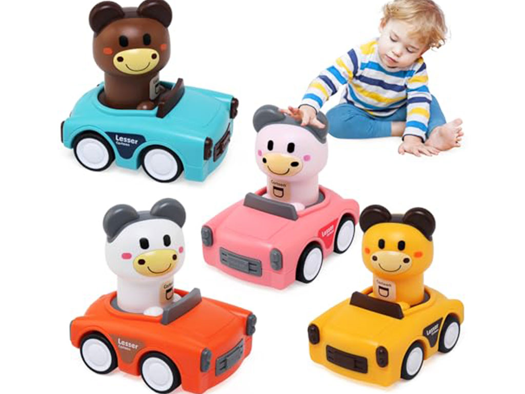 زرافه ماشین سوار فشاری اسباب بازی