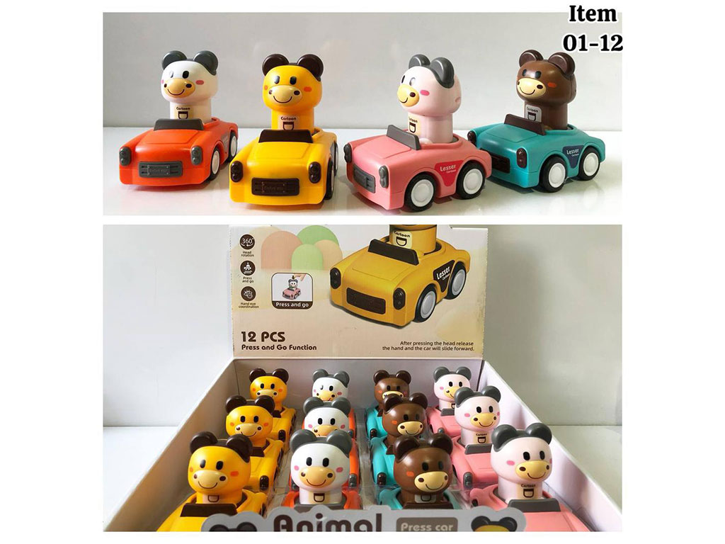 زرافه ماشین سوار فشاری اسباب بازی