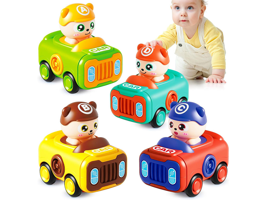 خرس ماشین سوار فشاری اسباب بازی