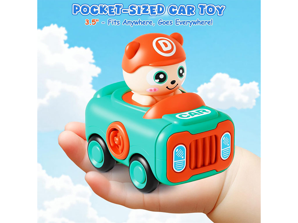 خرس ماشین سوار فشاری اسباب بازی