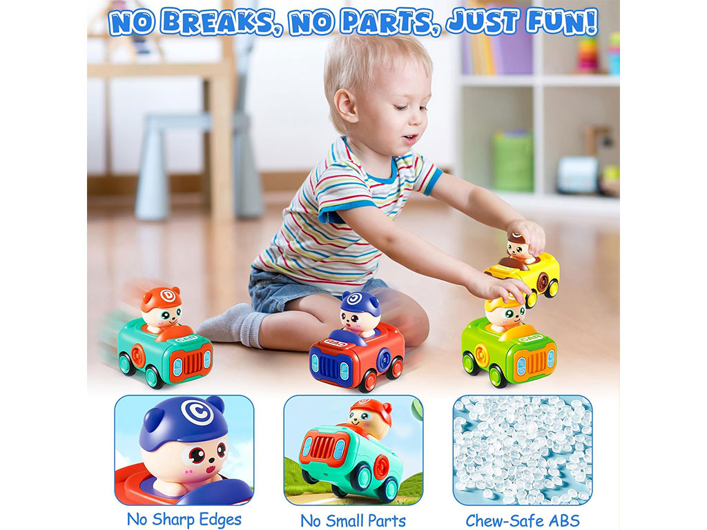 خرس ماشین سوار فشاری اسباب بازی