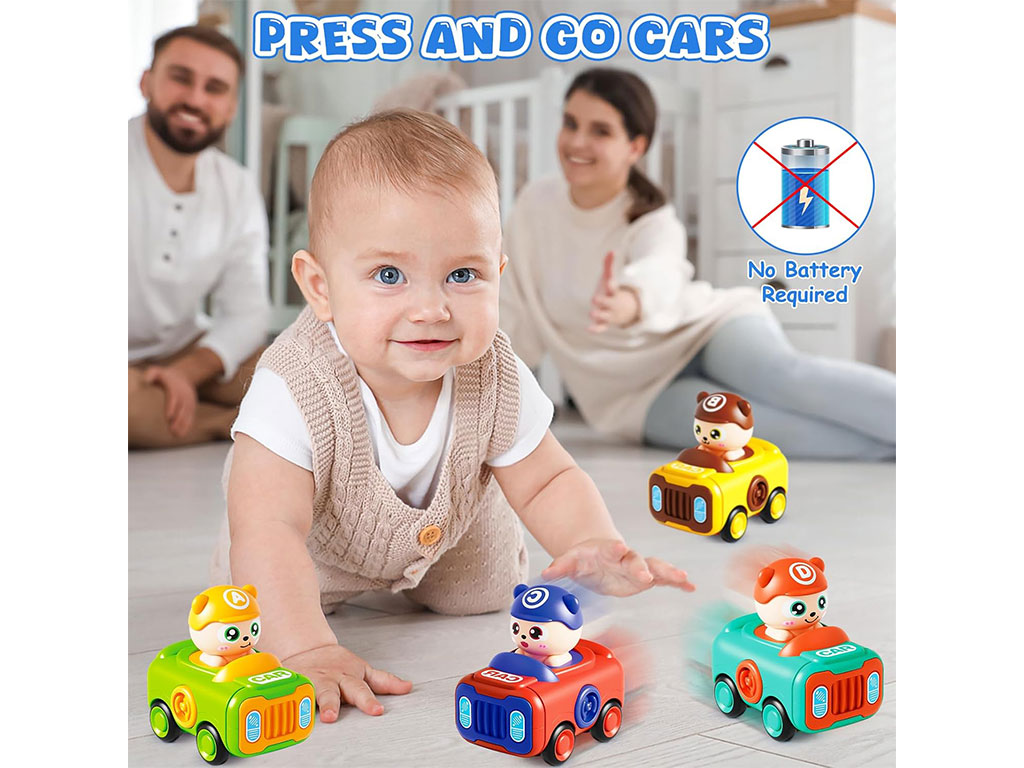 خرس ماشین سوار فشاری اسباب بازی