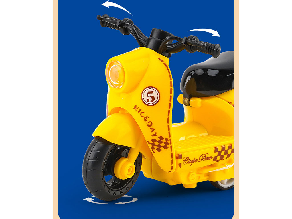 موتور وسپا عقب کش اسباب بازی طرح تدی