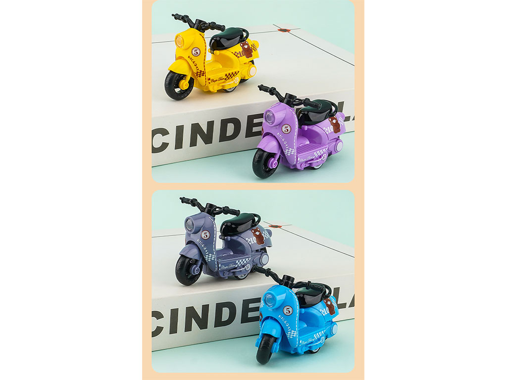 موتور وسپا عقب کش اسباب بازی طرح تدی