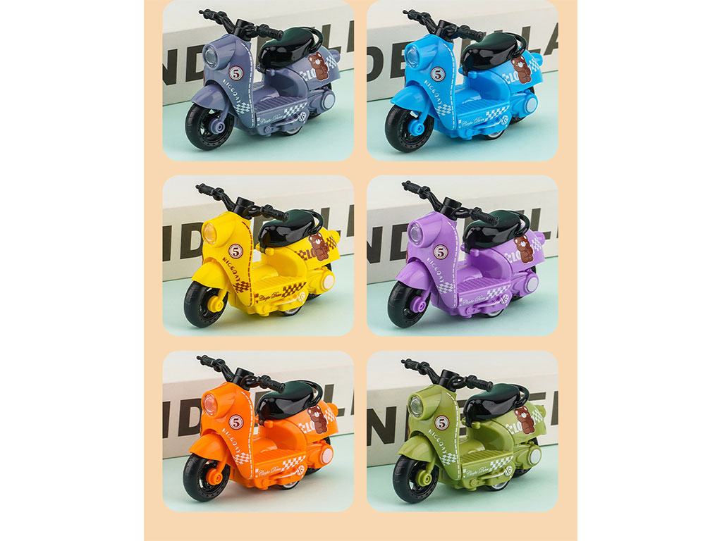 موتور وسپا عقب کش اسباب بازی طرح تدی