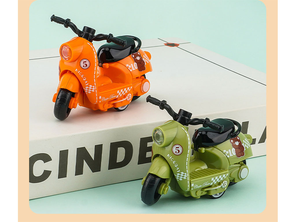 موتور وسپا عقب کش اسباب بازی طرح تدی