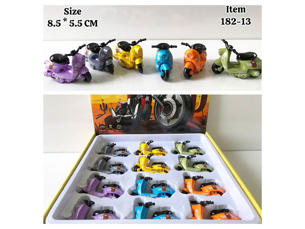 موتور وسپا عقب کش اسباب بازی طرح تدی