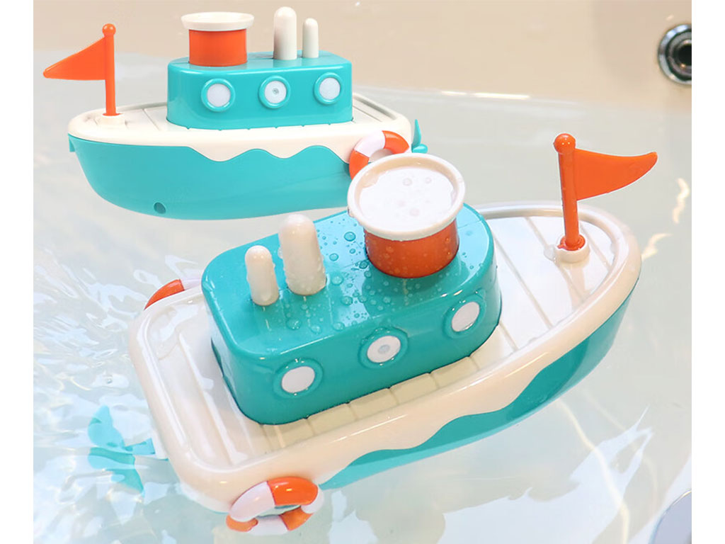 کشتی کوکی داخل وان اسباب بازی