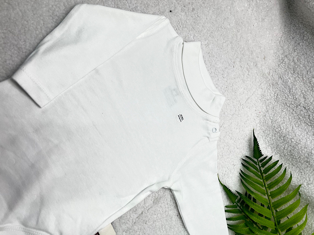 بادی نوزادی و کودک یقه اسکی سفید رنگ   آدمک Adamak