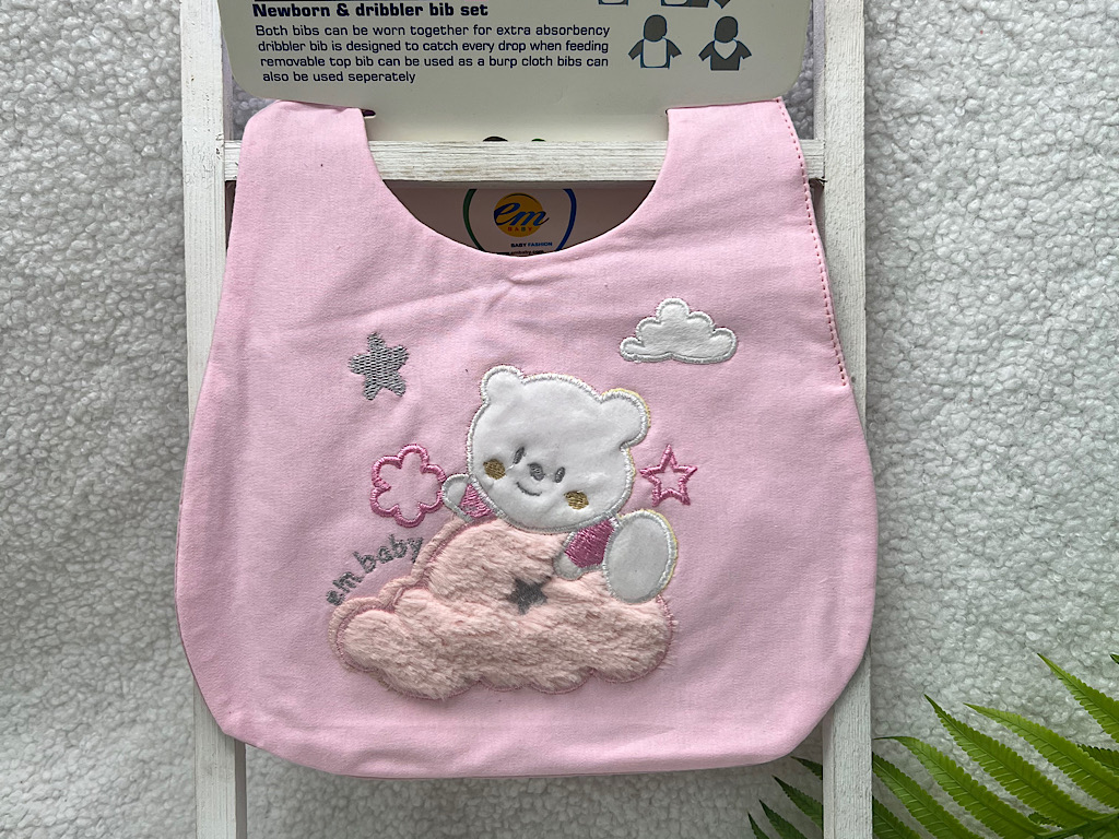 پیشبند نوزادی برجسته طرح حیوانات ام بیبی EM BABY