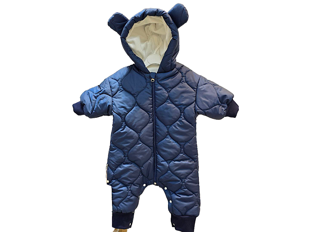 کاپشن سرهمی کلاه دار سرمه ای رنگ  دامون Damon