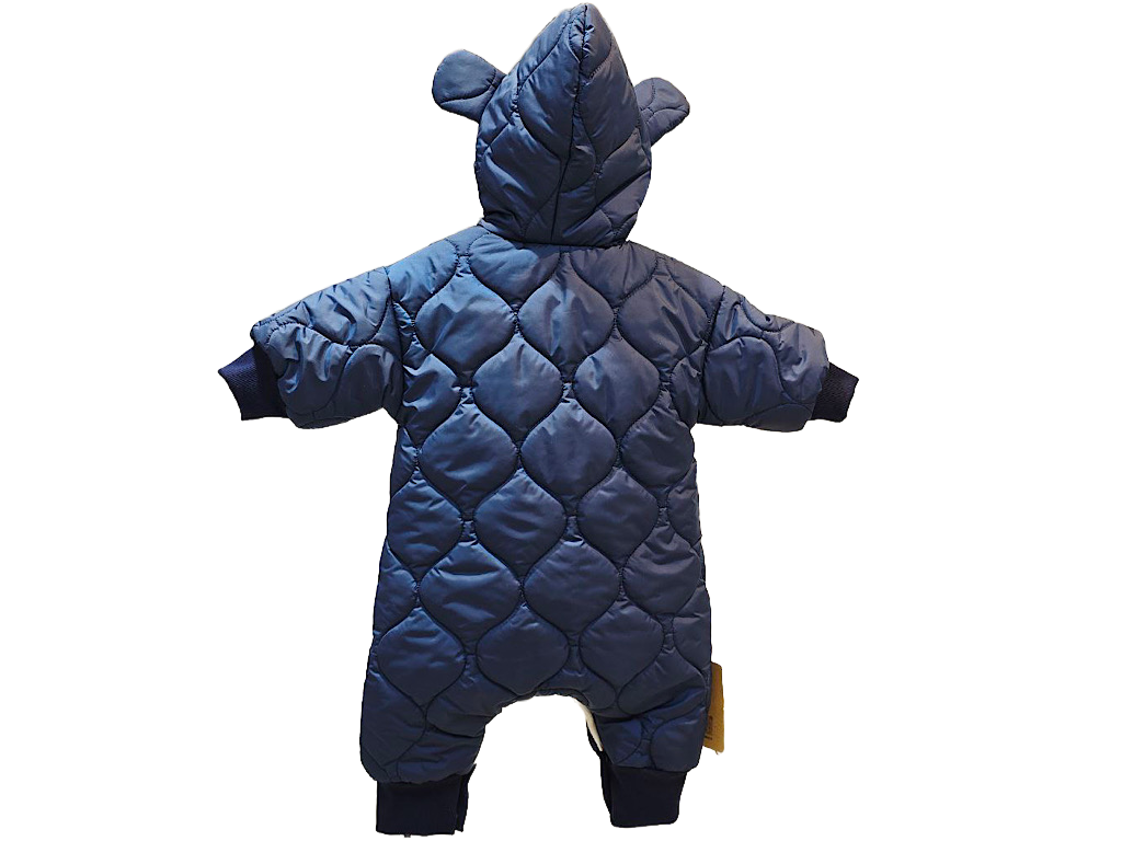 کاپشن سرهمی کلاه دار سرمه ای رنگ  دامون Damon