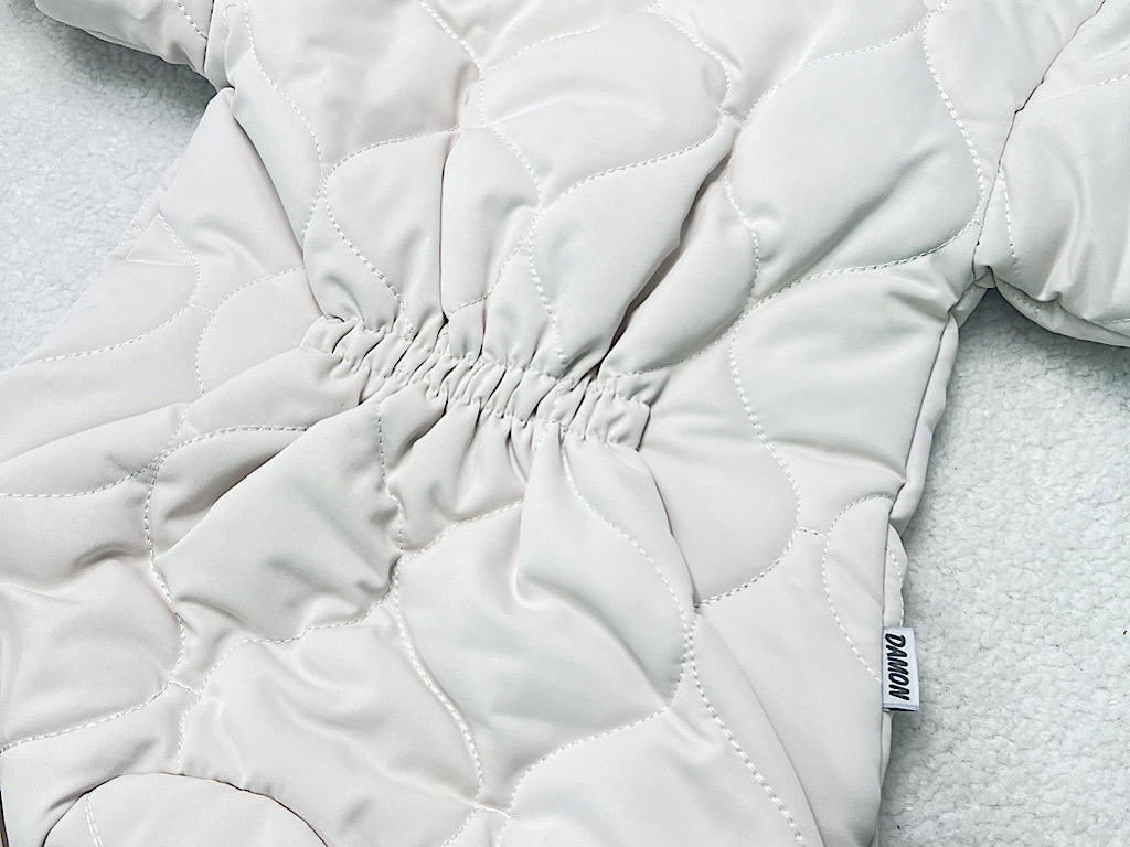 کاپشن سرهمی کلاه دار شیری رنگ  دامون Damon