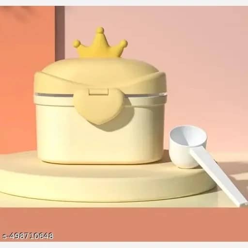 ظرف انبار غذا و شیر خشک پیمانه دار طرح تاج قلب