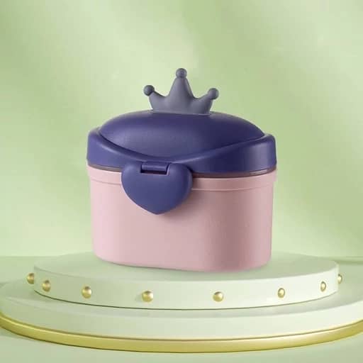 ظرف انبار غذا و شیر خشک پیمانه دار طرح تاج قلب