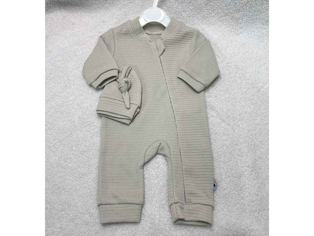 سرهمی نوزادی کلاه دار فیلی رنگ کارامل caramell