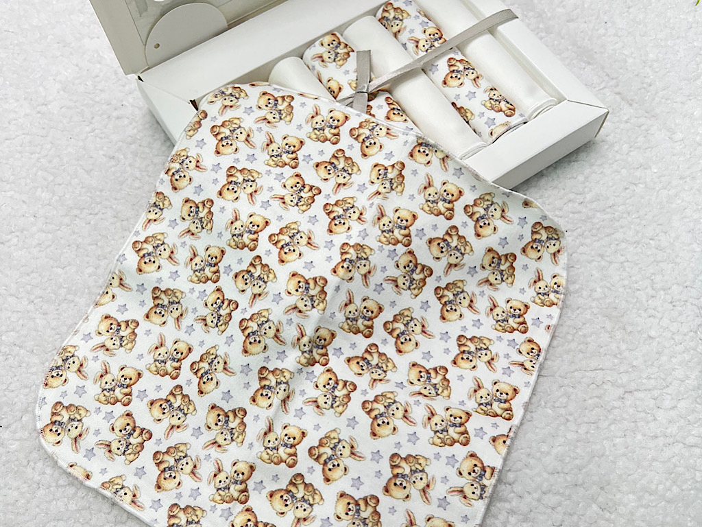 پک دستمال دهان 7 عددی نوزادی