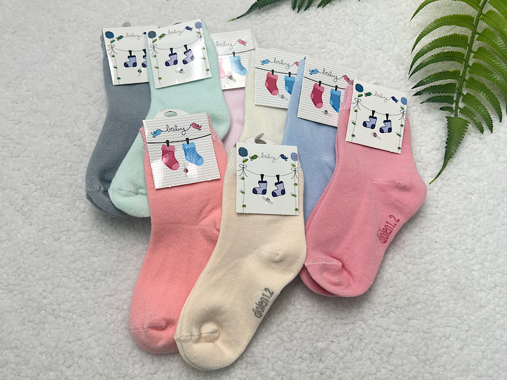 جوراب ساق دار سفید رنگ 2-1 سال