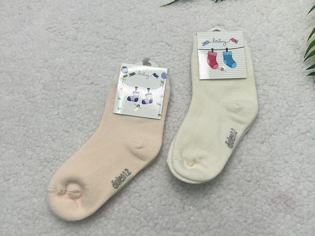 جوراب ساق دار سفید رنگ 2-1 سال