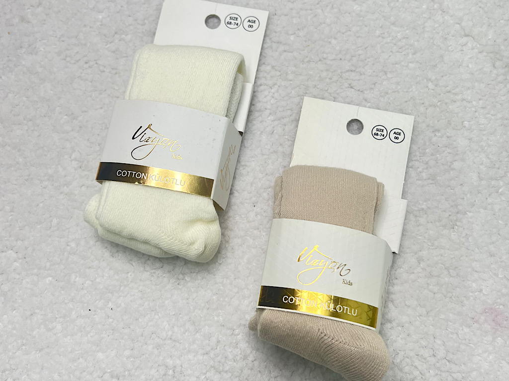 جوراب شلواری نوزادی سایز 3-0 ماه vizyon