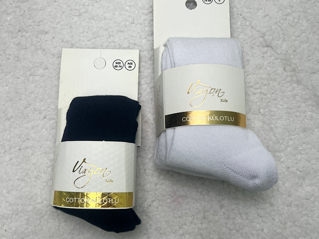 جوراب شلواری نوزادی سایز 3-0 ماه vizyon