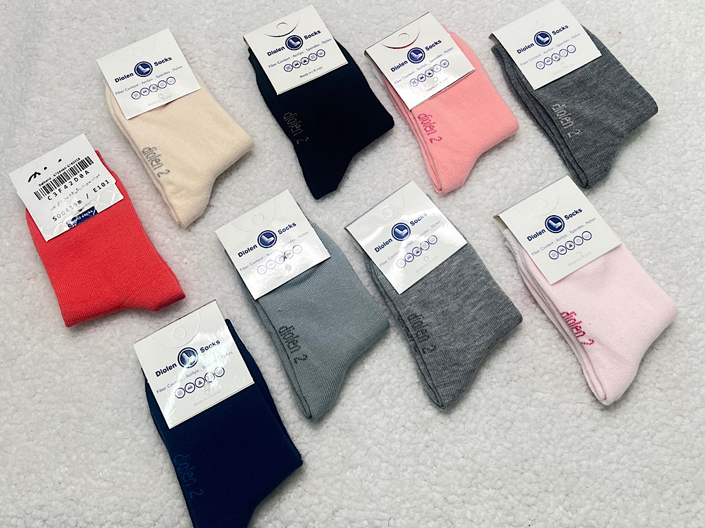 جوراب ساق دار رنگی 3-2 سال