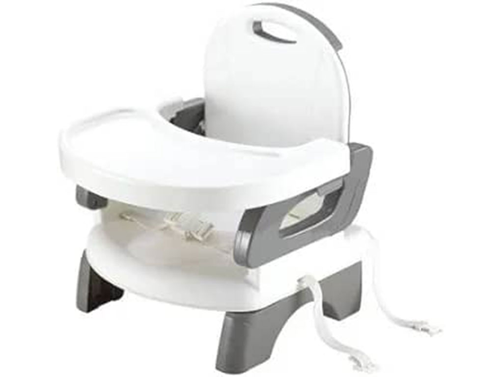 صندلی غذای کودک پرتابل طوسی رنگ مدل بوستر ماستلا mastela