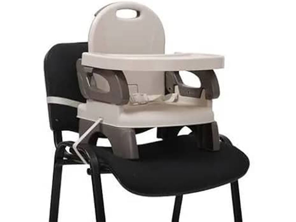 صندلی غذای کودک پرتابل طوسی رنگ مدل بوستر ماستلا mastela