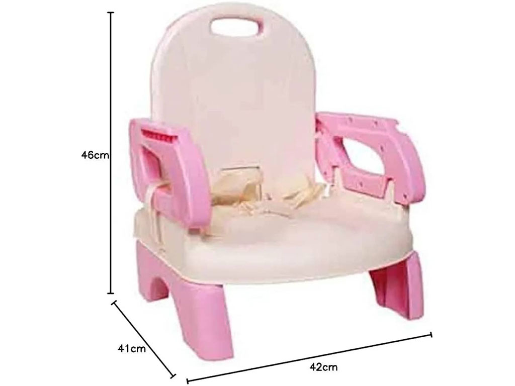 صندلی غذای کودک پرتابل دخترانه صورتی رنگ مدل بوستر ماستلا mastela