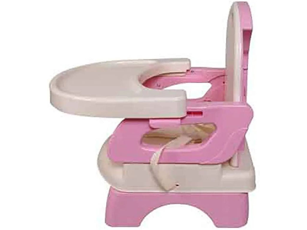 صندلی غذای کودک پرتابل دخترانه صورتی رنگ مدل بوستر ماستلا mastela