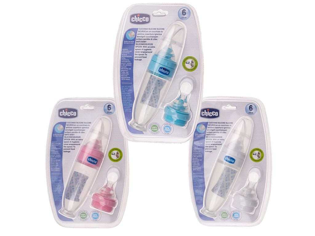 سرلاک خوری سیلیکونی  پایه چسبان 90 میل چیکو chicco