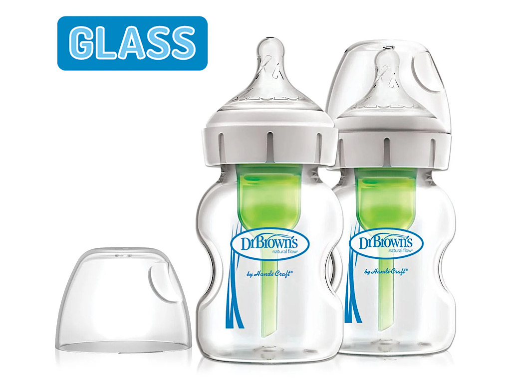 شیشه شیر پیرکس  آنتی کولیک دهانه عریض 150 میلی لیتر دکتر براون DR BROWNS