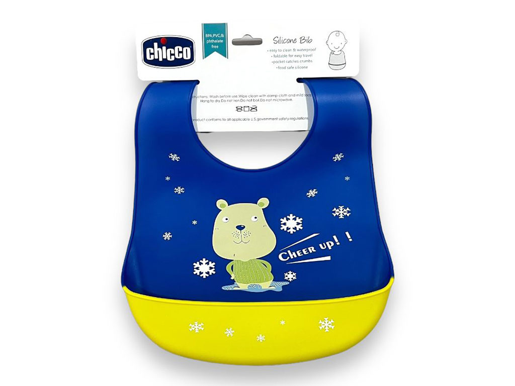 پیشبند کاسه ای سیلیکونی نوزادی طرح دار طرح چیکو