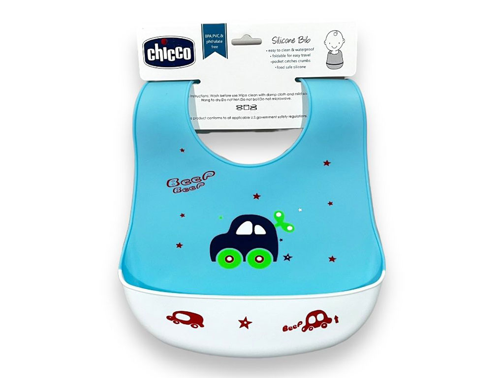 پیشبند کاسه ای سیلیکونی نوزادی طرح دار طرح چیکو