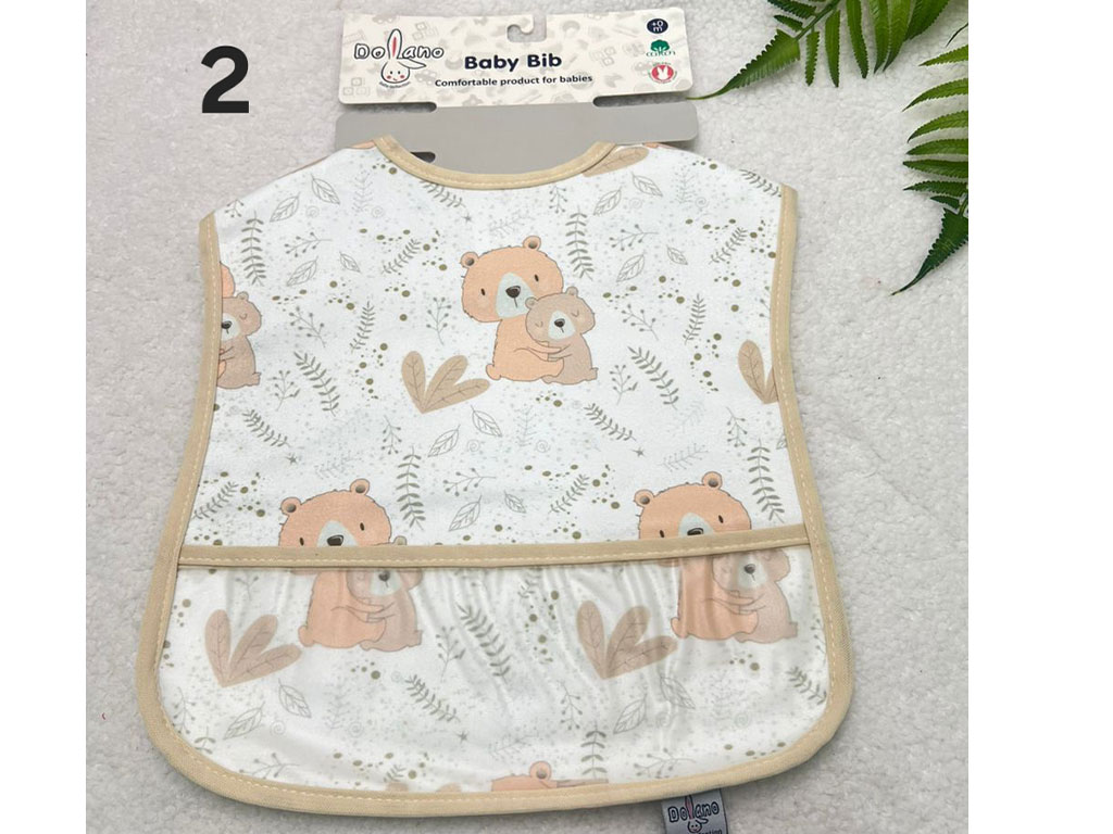 پیشبند نوزادی  کاسه ای طرحدار سایز بزرگ دولانو dolano