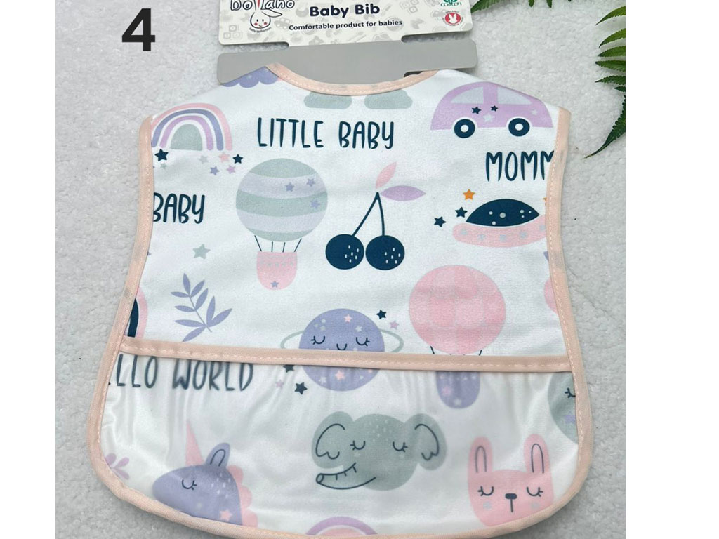 پیشبند نوزادی  کاسه ای طرحدار سایز بزرگ دولانو dolano