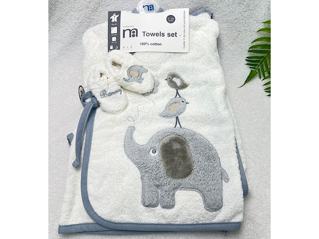 ست حوله 5 تکه فیل نوزادی مادرکر  mothercare