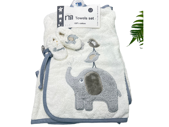 ست حوله 5 تکه فیل نوزادی مادرکر  mothercare